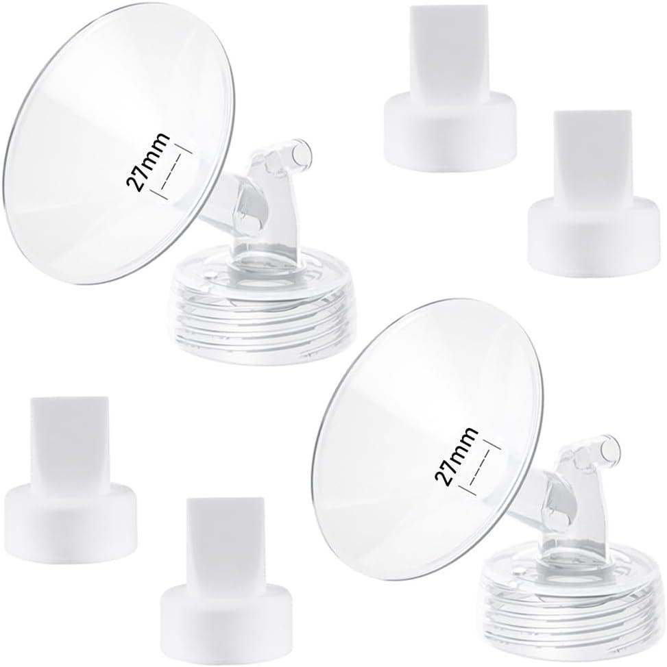 27mm Flange and Duckbill Valve Compatible with Spectra S1 Spectra S2 Spectra9 Plus Synergy Gold Breast Pump, Spectra Pump Parts S2 Parts S2 Accessories Replacement