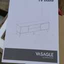 VASAGLE TV Stand for 65-Inch TVs, Entertainment Center with Adjustable Shelf, 58-Inch Long Media Console Table, Transitional Style, for Living Room, Bedroom, Honey Brown ULTV556K01