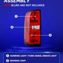 AUTOONE Chevy Colorado Tail Lights 2015-2022, Tail Lamp Assembly, Rear Factory OEM, Driver & Passenger Side