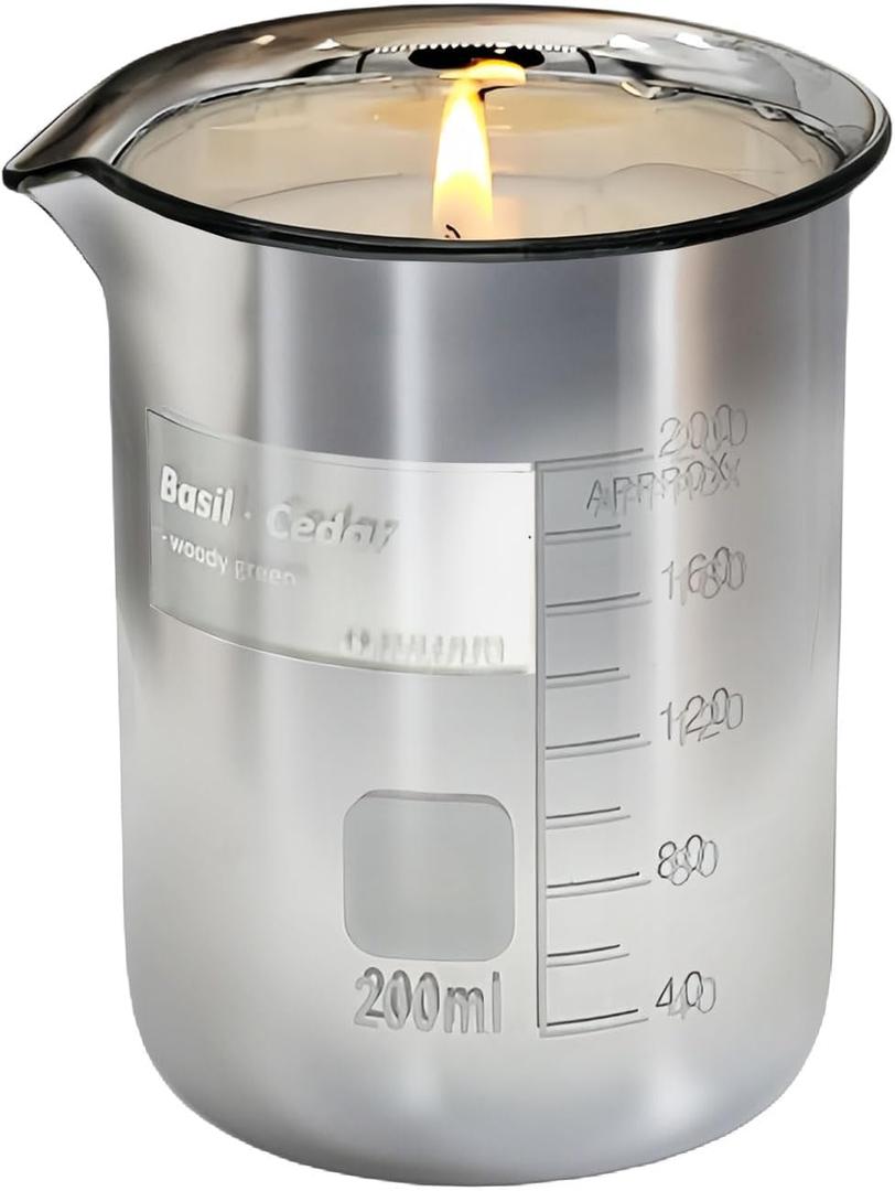 FULUUU Basil Scented Candles for Men - Natural Soy Candles | Christmas Gifts for Women Men | 40 Hours Long Burning 7oz : Health & Household