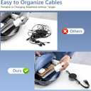 100W Retractable Multi Charging Cable 6A 3in2 MFi Certified iPhone 15 16 Car Charger Cord Retractable Cell Phone Charger with Type C/Micro USB/Lightning for Galaxy iPhone Android Pad MacBook 4FT