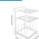 Multi-functional Pots and Pans Organizer for Small Cabinet,3 Tiers 16.5" Height Adjustable Under Sink Organizer Rack to organize pots and pans and lids at the same time.White
