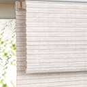 LazBlinds Cordless Bamboo Roman Shades, Privacy Window Treatment, Roll Up Bamboo Blinds for Windows, 33'' W x 60'' H