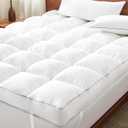 Decroom 5 Inch Memory Foam Mattress Topper Queen for Back Pain Relief, Filled with Breathable Memory Foam Pillow Topper Soft Fluffy Supportive Bed Mattress Pad, 80x60x5 Inch (White)