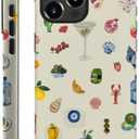 Generic Case Compatible with iPhone 13 Pro - Hybrid Durable Shockproof Phone Cover,Cases for Woman Girl - Lemon Fruit Flower Fish Aesthetic