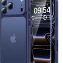 TAURI for iPhone 17 Pro Max Case, Full Camera Protection with Screen Protector, Translucent Matte Military-Grade Protection Shockproof Slim Phone Case for iPhone 17 ProMax, Matte Blue