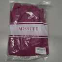 Missufe Women's Summer Boat Neck Short Sleeve Cut Out Knit Bodycon Casual Dress (Purple, XL)