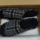 Adjustable Open-Toe Mens Slippers Memory Foam House Slippers with Non-Slip Soles Indoor and Outdoor Shoes Gifts for Men Him Dad (13-14, Black Grey)