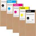 T694 Ink Cartridges Remanufactured T6941 T6942 T6943 T6944 T6945, 700ML