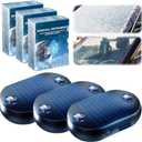 3 x Anti-Freeze Electromagnetic Car Snow Removal Device, 2026 New Portable Solar Electromagnetic Molecular Interference Freeze and Snow Remover Instrument for Ice and Snow Scraping(3PCS)