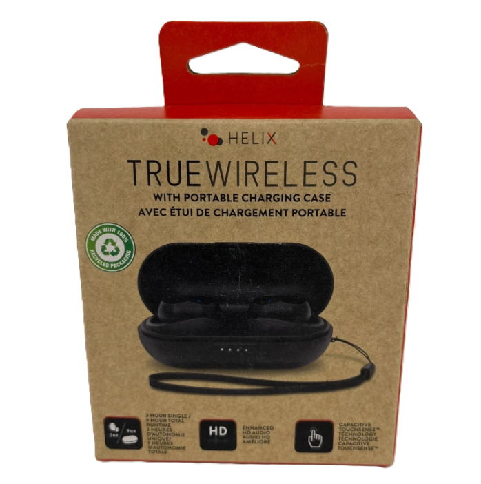Helix True Wireless Wireless Earbuds Headphones NEW Sealed 810061145127 V1-1123