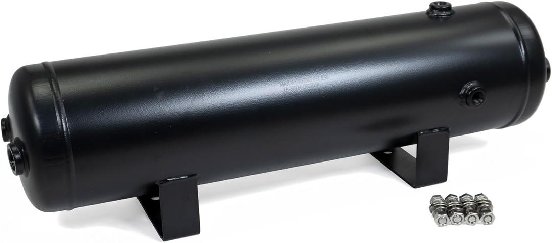 HornBlasters 3-Gallon 7 Port Air Tank - Powdercoat Finish - Two 1/2" NPT & Five 1/4" NPT Ports