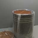 Glitzhome Rustic End Table Set of 2, Farmhouse Galvanized Metal Barrel Ottoman Storage Stool with Round Wood Lid for Living Room Furniture, Grey