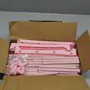 SONGMICS Shoe Rack, 3-Tier Shoe Organizer, Metal Storage Shelf, Upright or Upside Down, for 16-20 Pairs, Stackable, for Entryway, 11.8 x 36.2 x 21.7 Inches, Jelly Pink ULSA303S01