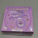 PERRYHOME Kids Makeup Sets for Girls 5-8, 59 Pcs Washable Real Cosmetic Set with Mirror, Non-Toxic Girls Makeup Kit, Toddler Nail Polish Kit, Princess Toys & Birthday Gifts for 3-12 Years Old(Purple)