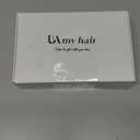 UAmy hair Grey Yaki Straight Drawstring Ponytail for Women 16inch Salt and Pepper Yaki Pony Tail Clip in Hairpiece Shoulder Length Synthetic Kinky Straight Ponytail hair Extension(T1B/Gray)