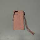 Defencase Compatible with iPhone 12 Pro Max Case Wallet with RFID Blocking Card Holder for Women Men, PU Leather Magnetic Snap Flip Zipper Strap Wallet Phone Case Fit for iPhone 12 Pro Max, Rose Pink