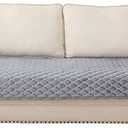 Eismodra Couch Cover,Sectional Couch Covers,Sofa Covers for 3 Cushion Couch,Anti-Slip Sofa Slipcovers for Dogs Cats Kids Loveseat Recliner L Shaped Armrest Backrest,Light Gray 36''x63''(Only 1 Piece)