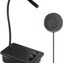 Daytech Window Speaker System 2 Way Intercom Communication Microphone Intercom Anti-Interference for Bank Restaurant Business Government Office Hospital with Volume Control (2 Pack)