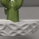 Homlouue Ceramic Cactus Ring Holder Cactus Ring Dish for Jewelry Cactus Decor for Friend Sister Birthday Wedding Anniversary Bridal Engagement Christmas Gift for Women