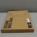 Skechers Memory Foam Steering Wheel Cover,Grade Protein Leather Steering Wheel Cover,Universal Anti-Slip Fit 14" 1/2-15" Car Wheel Cover for Men Women Fit Suvs,Vans,Sedans,Car,Trucks,Grey