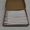 Reginary 36 Pieces Flameless LED Taper Candles Flickering 11 Inch Plastic Candles for Wedding, Party, Home Decor - White