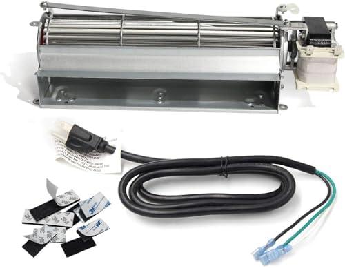 Hongso FK12 Replacement Fireplace Blower Fan Kit for em3030lh-85, Majestic 36BDVRRN, Vermont Castings, Monessen, Rotom HB-RB12, GFK4, FK12, FK24 Replacement Fireplace Blower with 3-Prong Power Cord