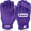 Franklin Sports MLB Baseball Batting Gloves - CFX Pro Adult - Baseball + Softball  (Purple), Size: Adult Small