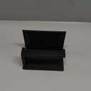 HITSLAM Toilet Paper Holder with Shelf, Stick on Matte Black Toilet Paper Roll Holder, Self Adhesive or Wall-Mount with Screws for Bathroom,Washroom (Medium)