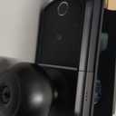 Veise VE018 Smart Knob Handle Lock - Fingerprint, App Control, Keyless Entry for Front Door and Bedroom, Electronic Digital Keypad, Auto Lock, Remote Access Sharing, IP55 Weatherproof, Matte Black