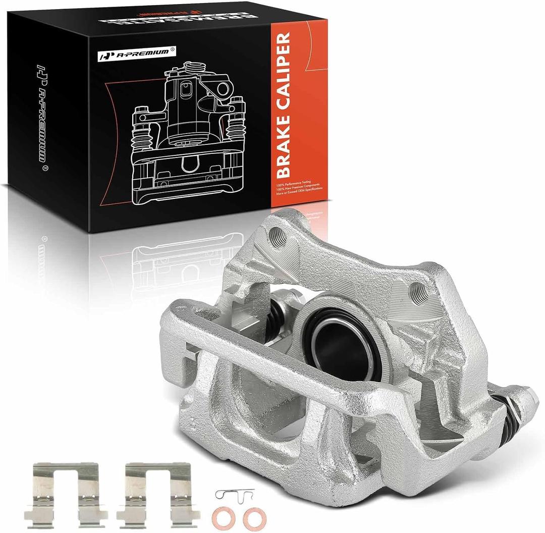 A-Premium Disc Brake Caliper Assembly with Bracket Compatible with Select Honda Models - Odyssey 2011 2012 2013 2014 2015 2016 2017, V6 3.5L - Rear Left Driver Side