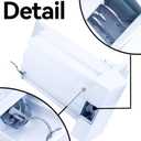 241860803 Ice Maker Tray Assembly w/Auger Fits for Frigidaire Fridge | Replaces AP4300918, 1376941, Refrigerator Ice Bucket, Ice Bin Replacement Parts, stable structure ensures smooth ice making
