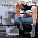 Scrunch Cotton Socks, Slouch Calf Thin Breathable Soft Socks for Women and Men, 4 Pairs (Large, Gray Mixed)