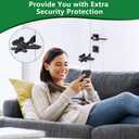 3 x Black Portable Door Lock Home Security Hotel Door Locks, Adjustable Door Lock Prevent Unauthorized Entry Travelers Bedrooms and Safety Privacy