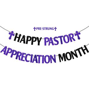FOZEE Pastor Appreciation Month Banner, Pastor Appreciation Banner, Church Banners for Sanctuary Wall