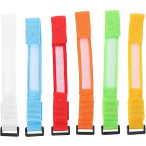 6pcs Led Glow Bracelets Party Wristbands Nylon Wristbands for Weddings Concerts and Outdoor Events Comfortable Glow Dark Accessories