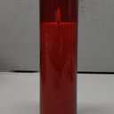 Flameless LED Candles with Timer 5 Pc Flickering Flameless Candles for Romantic Ambiance and Home Decoration Stable Acrylic Shell,with Embedded Star StringBattery Operated CandlesRed