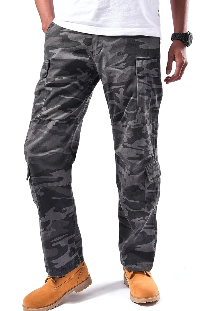 BACKBONE Mens Military Army Airborne Trooper Vintage Cargo Pants Trousers, 30