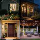 4 x Hummingbird Solar Lantern Outdoor Waterproof Welcome Sign lamp Birthday Gifts for Women Mom Outside Hanging Lights Decor for Garden Yard Patio Backyard Porch