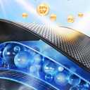 2026 Upgraded Nmoiss Car Windshield Sun Shade [Dot Matrix Reflective Coating] Extended Edge No Light Leakage Design Cooling Protect Car Interior from UV Damage Small