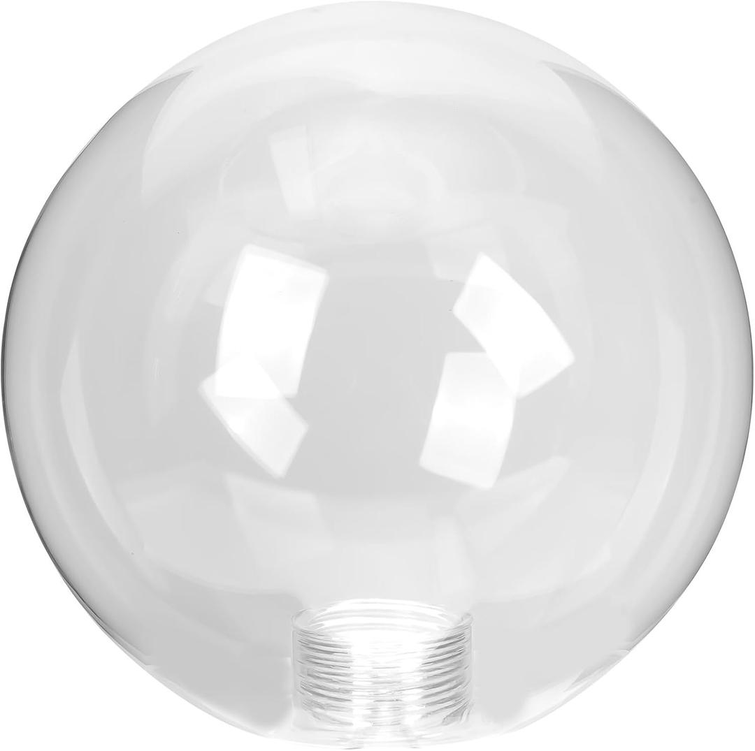 Housoutil Glass Globe Lamp Shade Replacement with G9 Base 3.94 Inch Round Clear Glass Cover for Pendant and Ceiling Light Fixtures