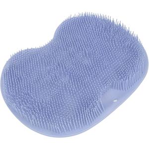 Silicone Foot Scrubber in Shower, Back Washer Exfoliating Bath Wash Pad Wall Mounted, Foot & Body Brushes for Men and Women 2 Pack