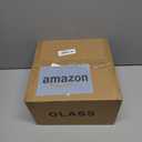 Modern Clear Glass Lampshade 4 Pack2-1/8" Fitter, 4-5/8" Diameter 4-1/2" Height, Replacement Lampshades For Ceiling Fans With LightsFor Living Room Bedroom Kitchen (Clear Glass(B))