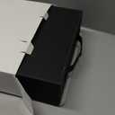 3200+ Trading Card Storage Box with Commander Display, 4 Row Card Deck Box with Portable Handle, Compatible for TCG/MTG/Magic Cards, 30 Colorful Divider, 8 Supporters, US Design Patent (Black&Grey)