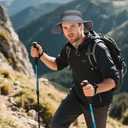 hoyuwak Sun Hat with Wide Brim - Breathable Mesh fischer's hat for Outdoor Activities, Adjustable Chin Strap, Foldable Fishing & Straw Hats for Women & Men, UV Protection, 22-25.6 inch White