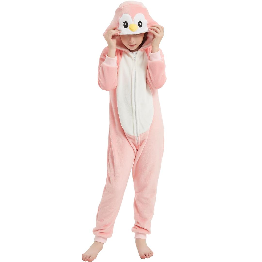 SWEETXIN Unise Kids Jumpsuit Cosplay Onesie One Piece Suit for Girls Boys Halloween Character Costume Dress Up Party, 9-10Y