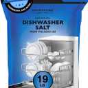 Aromasong Dishwasher Salt 19 LB - 100% Natural Water Softening Agent for Cleaner Dishes & Washer Reactivation Compatible with Bosch, Miele, Whirlpool, Thermador and More