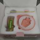 Artisan Ceramic Matcha Set, 7Pcs Japanese Matcha Whisk Kit with Playful Pink Glaze Bowl, Bamboo Chasen & Sifter - Elegant Tea Ceremony Gifts for Women, Premium Home Essentials (Pink)