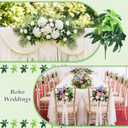 Daifunli 6 Pcs 19 Inch Artificial Greenery Branches Faux Money Tree Leaves Fake Greenery Decoration for Table Centerpieces Wedding Home Office Decor Feng Shui Decoration, Without Pot