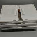 4-Tier Foldable Plastic Drawer Storage with Wheels,Stackable Storage Bins with Lid,Organization and Storage Boxes for Kitchen,Cloakroom,Closet,Living Room,Office and Dorm